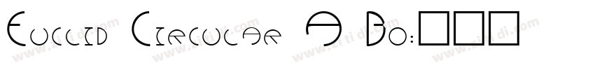 Euclid Circular A Bo字体转换